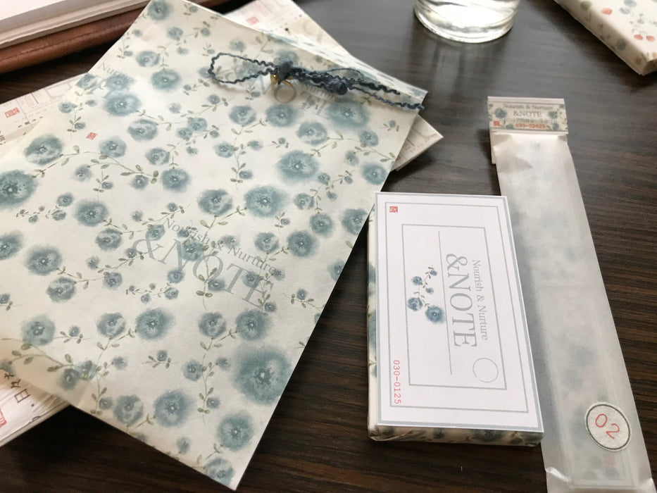 Blue Flower Note Set