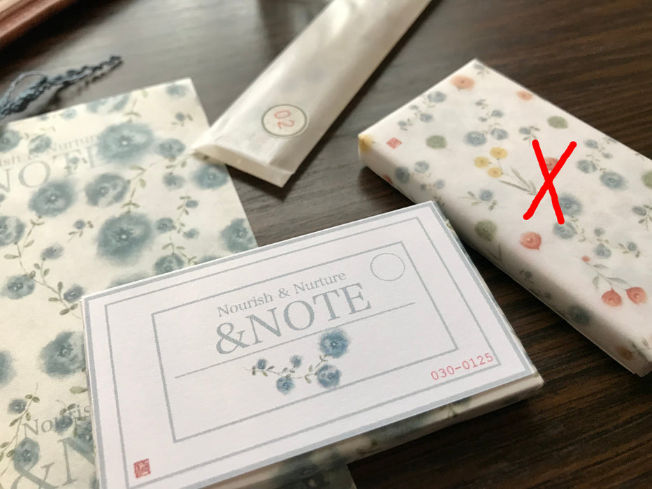 Blue Flower Note Set