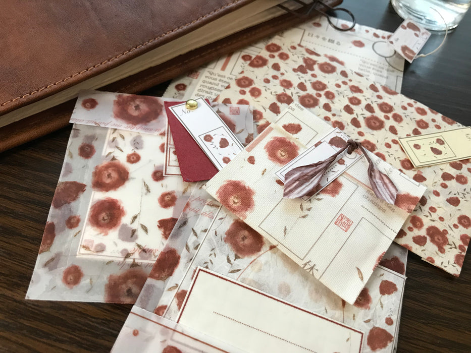 Crimson Paper Set
